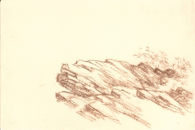 藏品:峨嵋金頂、風景、花、鹿、駱駝等寫生集006A的(4)張圖片