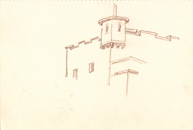 藏品:峨嵋金頂、風景、花、鹿、駱駝等寫生集006A的(14)張圖片