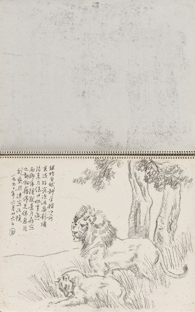 藏品:美國紐約自然史博物館、臺灣東北角海岸等寫生集的(3)張圖片