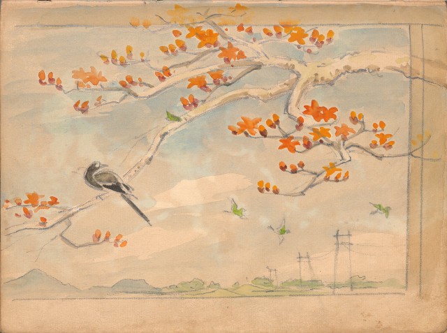 藏品:牛、植物、人物、動物、風景等寫生集009的(14)張圖片