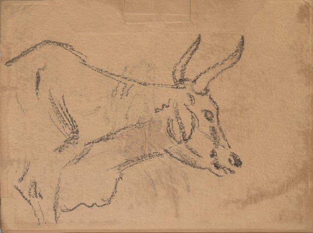 藏品:牛、植物、人物、動物、風景等寫生集009的(64)張圖片