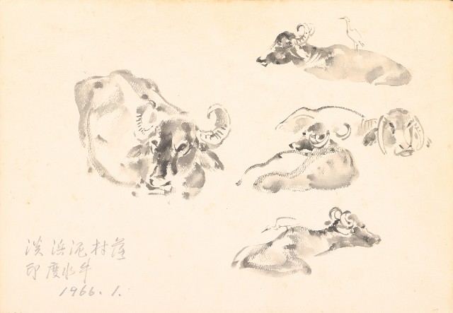 藏品:花、牛、泰國景、印度人等寫生集015的(13)張圖片