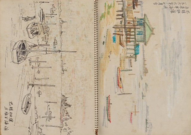 藏品:東南亞之旅寫生集的(22)張圖片