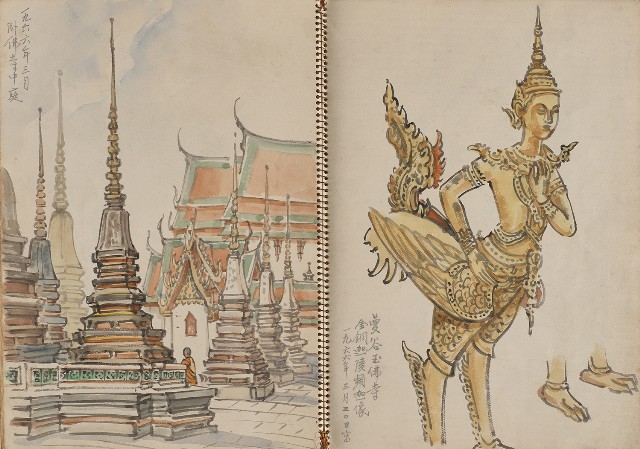 藏品:東南亞之旅寫生集的(25)張圖片