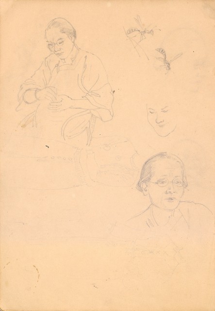 藏品:人物、花、鳥、樹等寫生集016的(30)張圖片