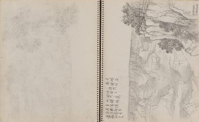 藏品:遊美國紐約、科羅拉多大峽谷、新罕布夏州等寫生集的(13)張圖片