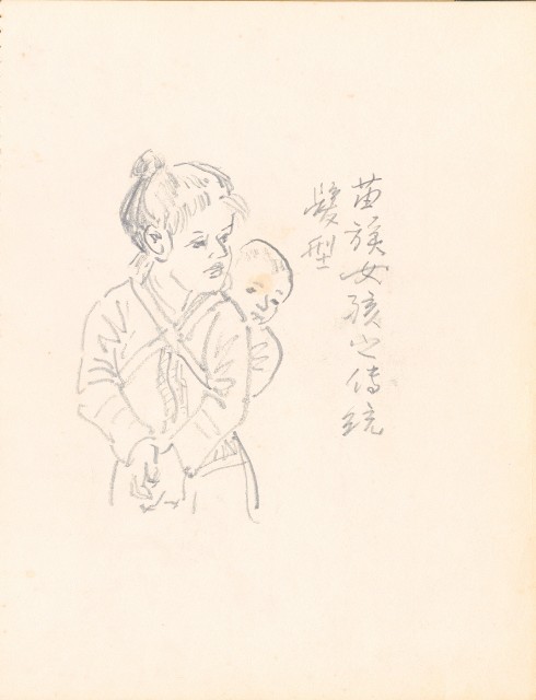 藏品:泰國苗族人物、臺北市立動物園、海岸等寫生集的(9)張圖片
