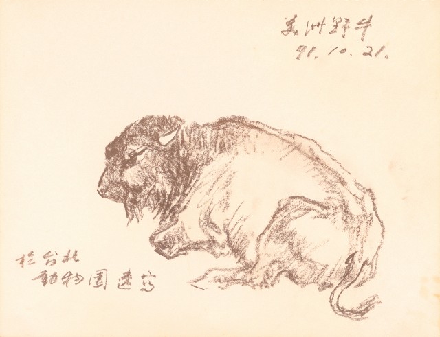 藏品:泰國苗族人物、臺北市立動物園、海岸等寫生集的(22)張圖片