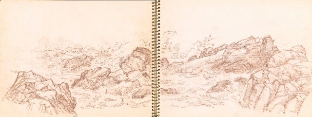 藏品:美國紐約之旅、臺北市立動物園、海景等寫生集的(30)張圖片