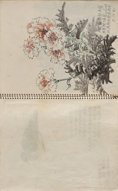 藏品:美國夏威夷、威斯康新、舊金山及臺灣桃園慈湖、溪頭等地寫生集的(4)張圖片