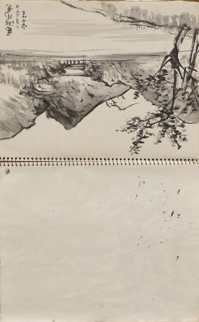 藏品:美國夏威夷、威斯康新、舊金山及臺灣桃園慈湖、溪頭等地寫生集的(29)張圖片