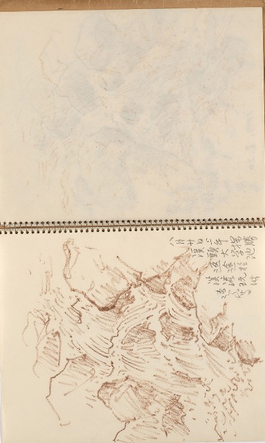 藏品:美國夏威夷、威斯康新、舊金山及臺灣桃園慈湖、溪頭等地寫生集的(45)張圖片