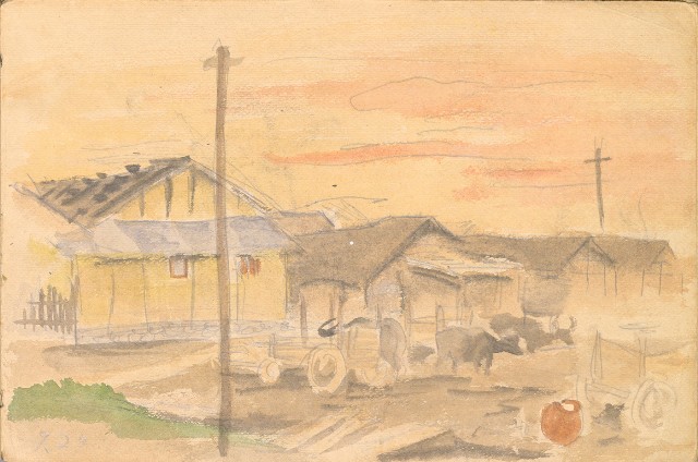 藏品:1930年代植物、動物、人物寫生集的(28)張圖片