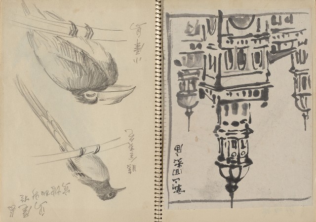 藏品:新加坡、馬來西亞、泰國、日本旅遊寫生集的(22)張圖片