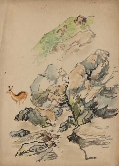 藏品:山及鹿的(1)張圖片