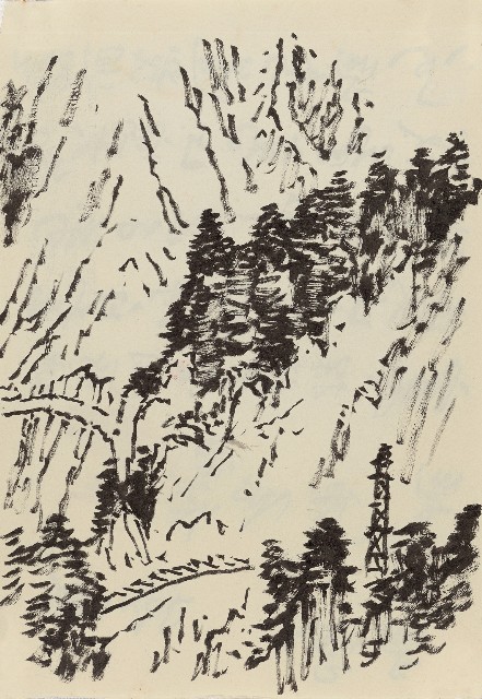 藏品:山景草稿的(1)張圖片