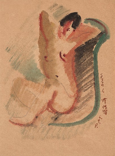 藏品:坐姿裸女-32.1(64)的(1)張圖片