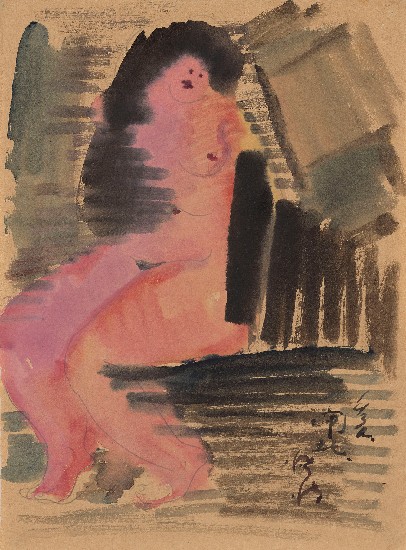 藏品:坐姿裸女-32(121)的(1)張圖片