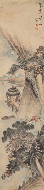 藏品:山水四屏的(3)張圖片