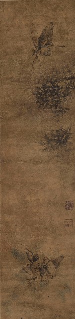 藏品:彩蝶圖四屏的(4)張圖片