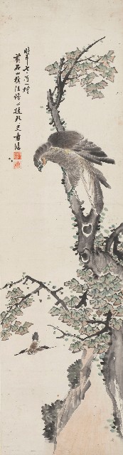 藏品:鷹雀圖的(1)張圖片
