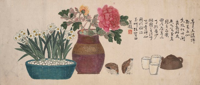 擬蔣南錫筆法寫富貴神仙圖的焦點圖