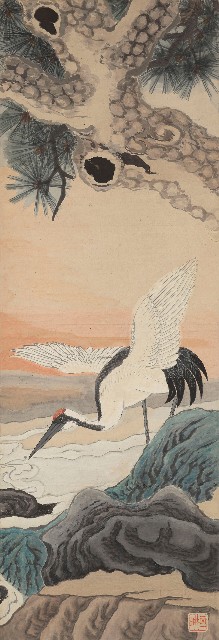 藏品:松鶴富貴圖的(4)張圖片