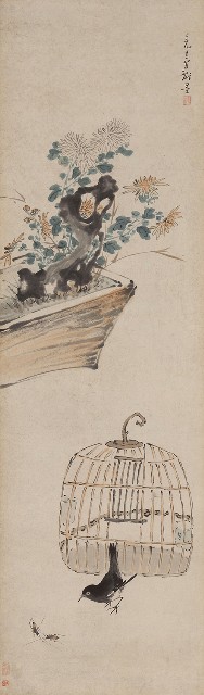 藏品:花鳥四屏的(5)張圖片
