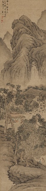 藏品:山居聽泉圖的(1)張圖片