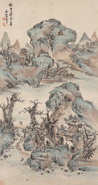 藏品:仿李成畫意圖軸的(1)張圖片