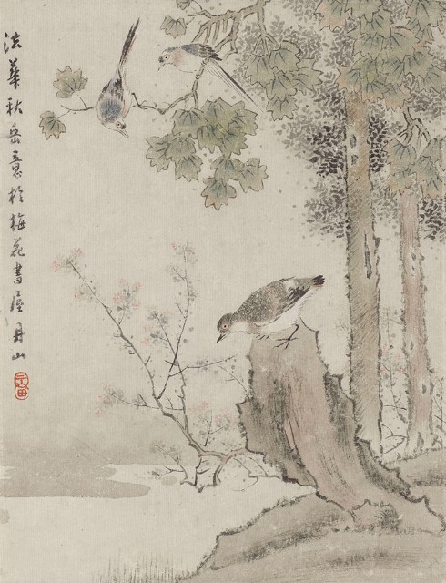 藏品:法華秋岳花鳥的(1)張圖片