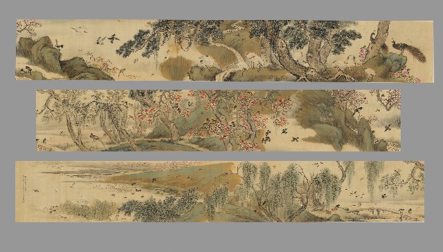藏品:擬宋元人春風得意圖的(6)張圖片
