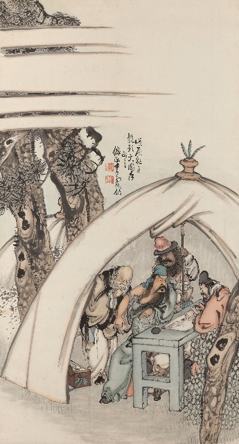 華陀為關公刮骨療傷的焦點圖