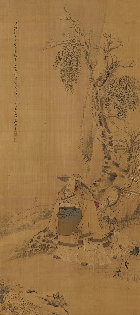 藏品:仿陳洪綬人物的(1)張圖片