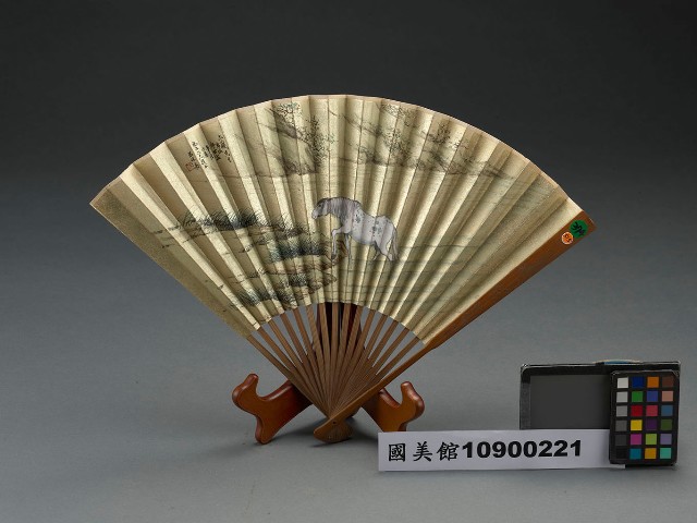 藏品:書畫合璧成扇的(5)張圖片