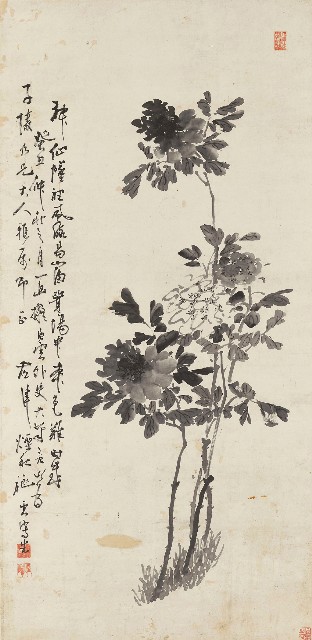 藏品:牡丹圖軸的(1)張圖片