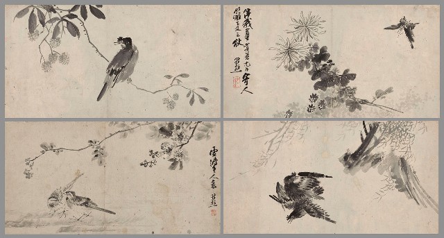藏品:花鳥草蟲四幅的(1)張圖片