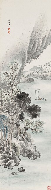 山水圖的焦點圖