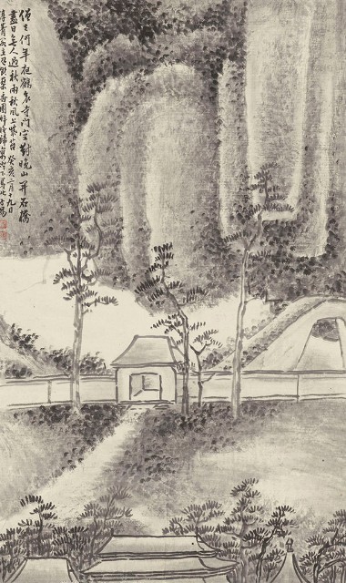 藏品:晚山蕭寺的(1)張圖片
