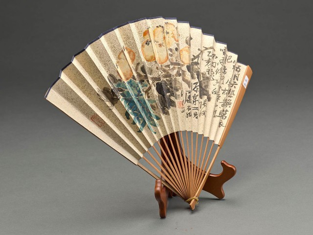 藏品:枇杷扇面及魏碑扇面的(3)張圖片