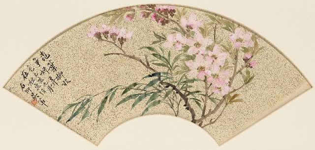 藏品:桃葉柳枝扇面的(1)張圖片