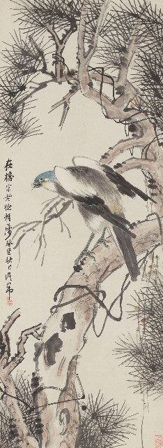 藏品:梅妻鶴子圖、松鷹圖的(3)張圖片