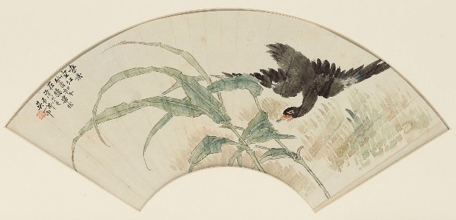 藏品:嘹唳空江扇面的(1)張圖片