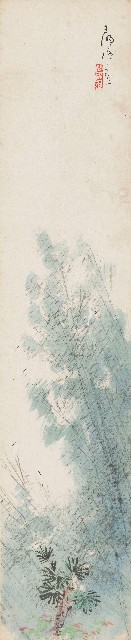 藏品:花卉山水小品的(4)張圖片