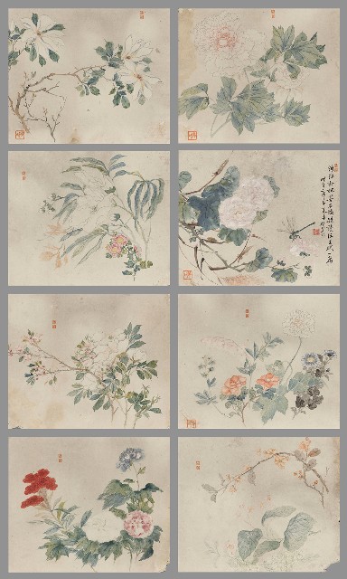 藏品:花卉冊八開的(1)張圖片