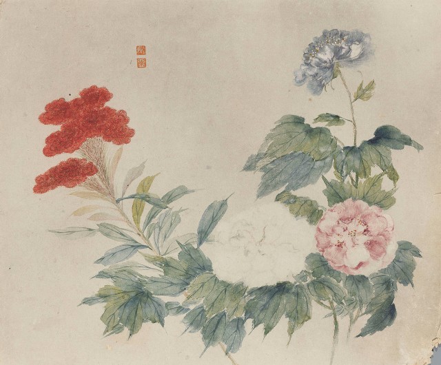 藏品:花卉冊八開的(9)張圖片