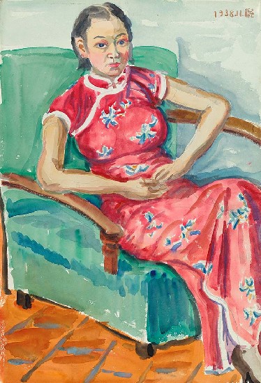 藏品:婦人坐像的(1)張圖片