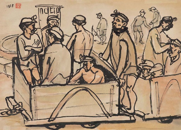 藏品:礦工(碳纜車)的(1)張圖片