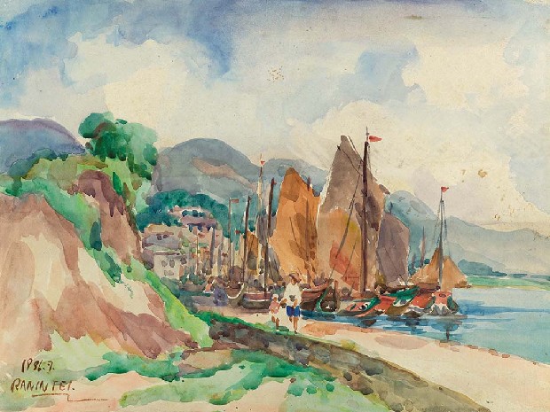 藏品:海邊帆船的(1)張圖片