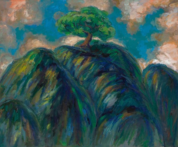 藏品:山上的一棵樹的(1)張圖片